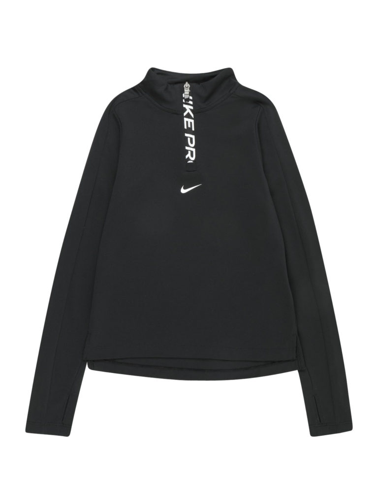 NIKE Tricou funcțional  negru / alb