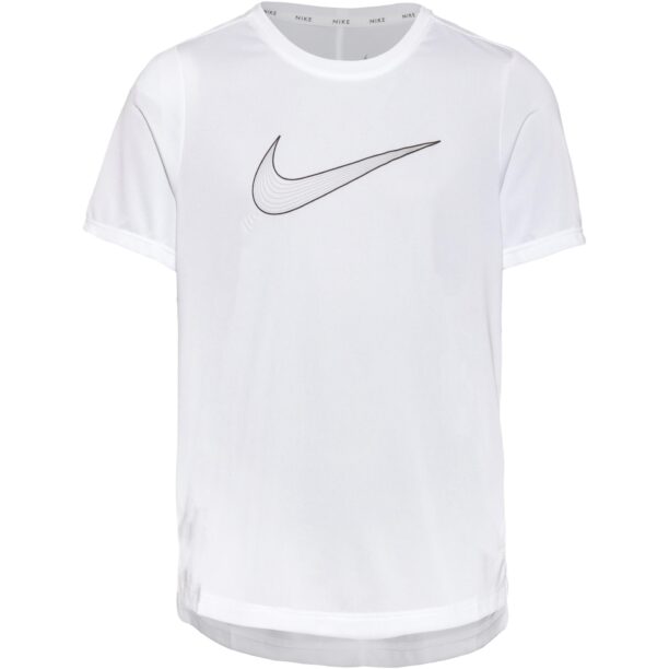 NIKE Tricou funcțional  negru / alb