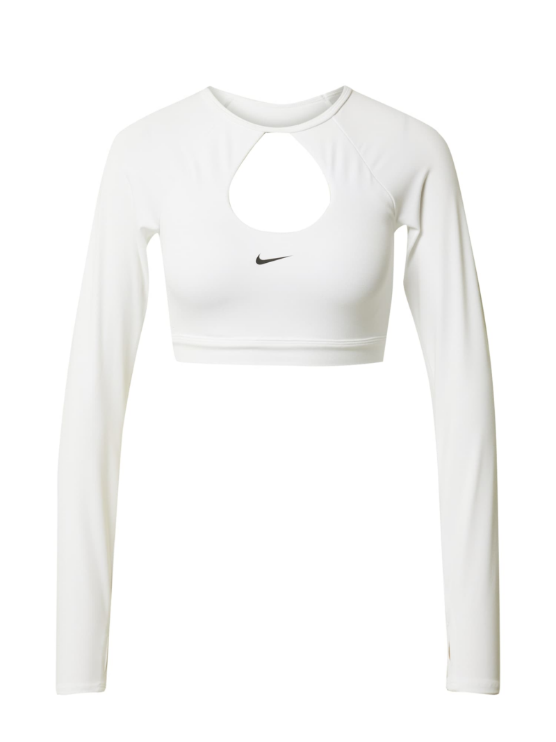 NIKE Tricou funcțional  negru / alb