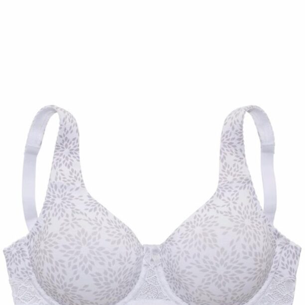 NUANCE Sutien  gri taupe / alb