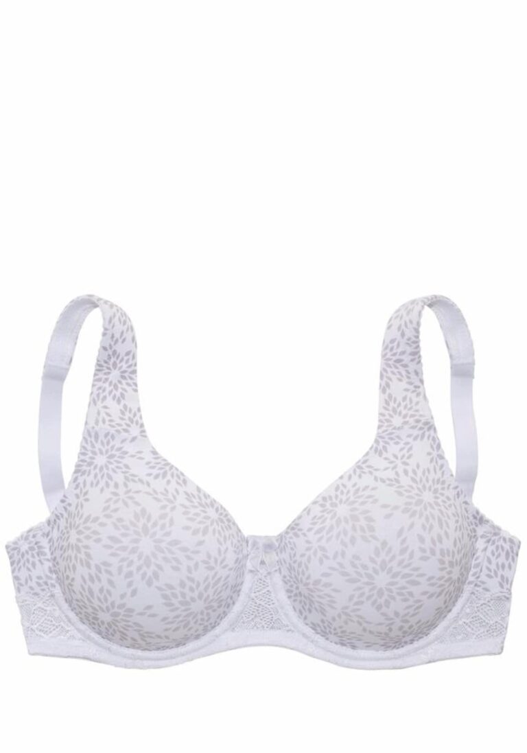 NUANCE Sutien  gri taupe / alb