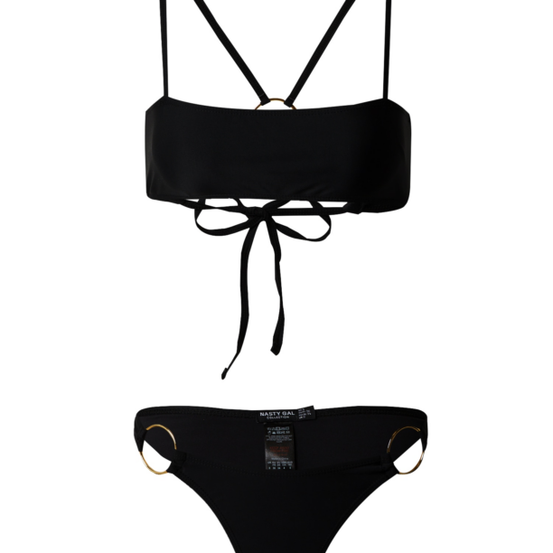 Nasty Gal Costum de baie două piese  negru