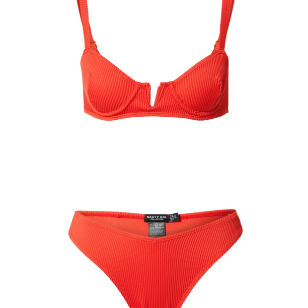 Nasty Gal Costum de baie două piese  roșu orange