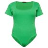 Nasty Gal Plus Tricou body  verde