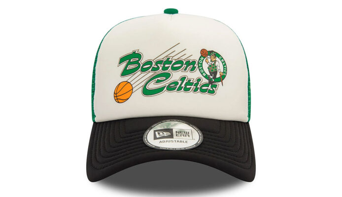 New Era Boston Celtics NBA Graphic Green 9FORTY E-Frame Adjustable Trucker Cap preţ