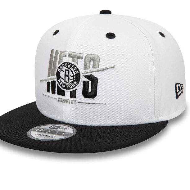 New Era Brooklyn Nets Crown White 9FIFTY Snapback Cap