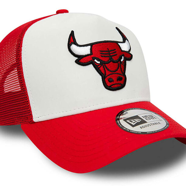 New Era Chicago Bulls Team Colour Red A-Frame Trucker Cap