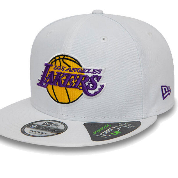 New Era LA Lakers NBA Repreve White 9FIFTY Snapback Cap