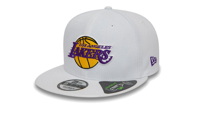 New Era LA Lakers NBA Repreve White 9FIFTY Snapback Cap