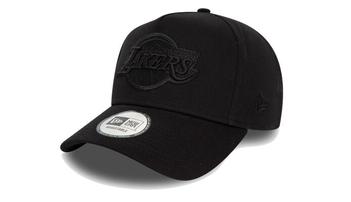 New Era LA Lakers NBA Seasonal Black E-Frame Trucker Cap