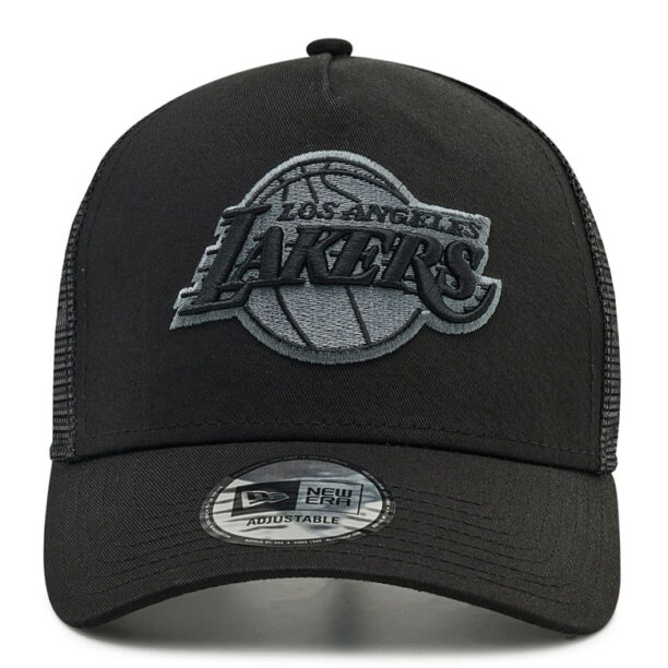 New Era LA Lakers Tonal Black A-Frame Trucker Cap preţ