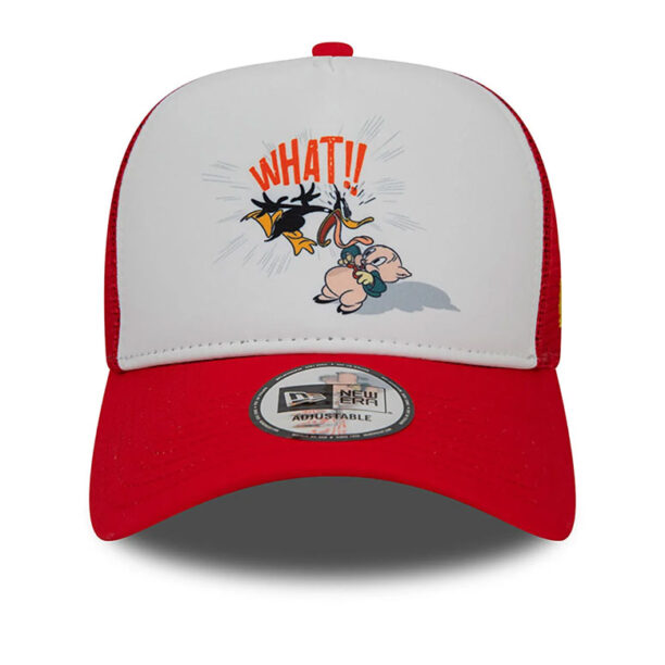 Cumpăra New Era Looney Tunes Daffy Duck and Porky Pig Red A-Frame Trucker Cap