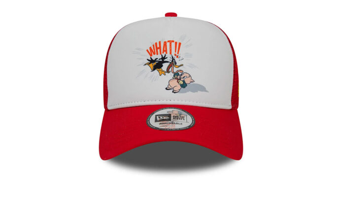 Cumpăra New Era Looney Tunes Daffy Duck and Porky Pig Red A-Frame Trucker Cap