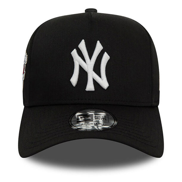 Preţ New Era New York Yankees World Series Patch Black 9FORTY E-Frame Adjustable Cap