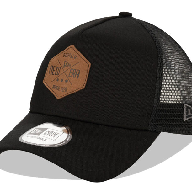 New Era Patch Black A-Frame Trucker Cap