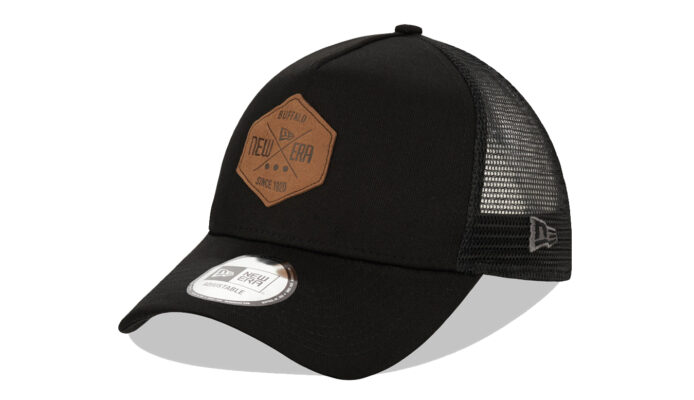 New Era Patch Black A-Frame Trucker Cap