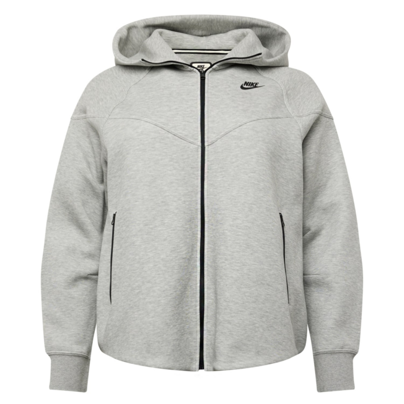 Nike Sportswear Bluză cu fermoar sport  gri amestecat / negru