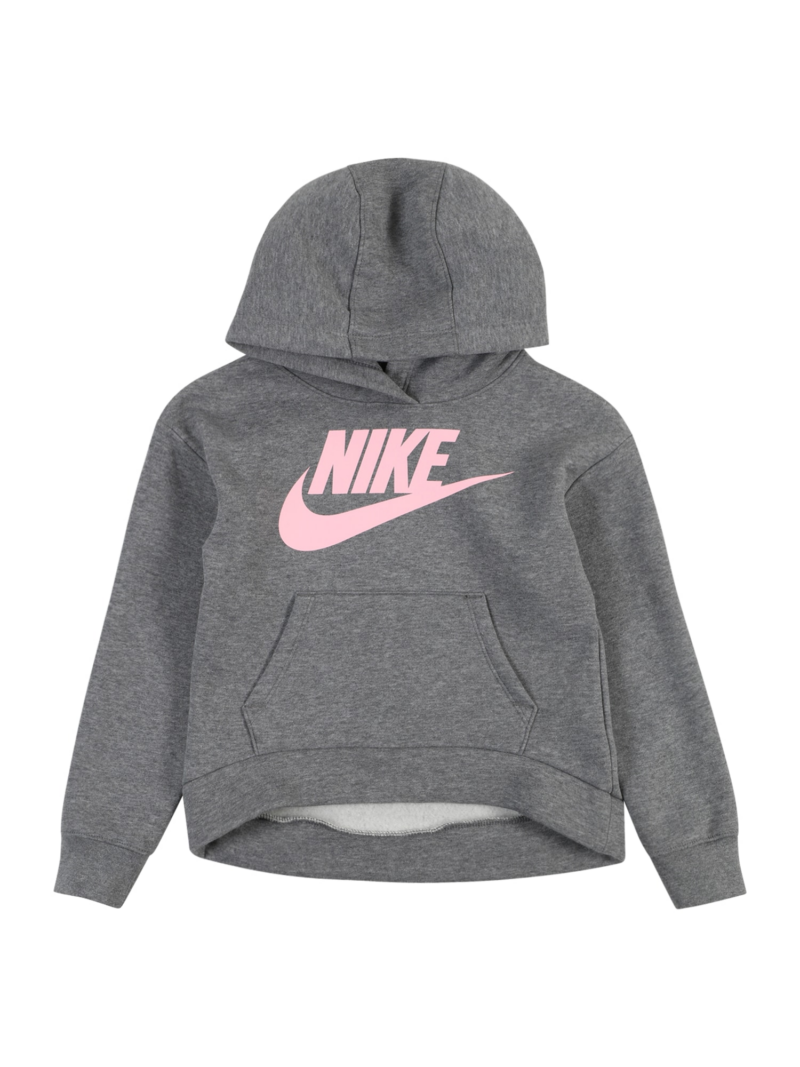 Nike Sportswear Bluză de molton 'CLUB FLEECE'  gri închis / roz deschis