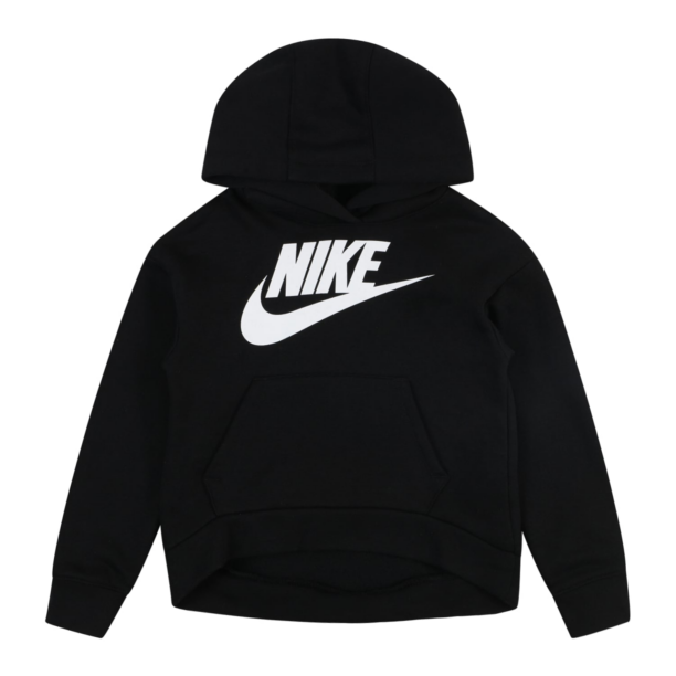 Nike Sportswear Bluză de molton 'CLUB FLEECE'  negru / alb