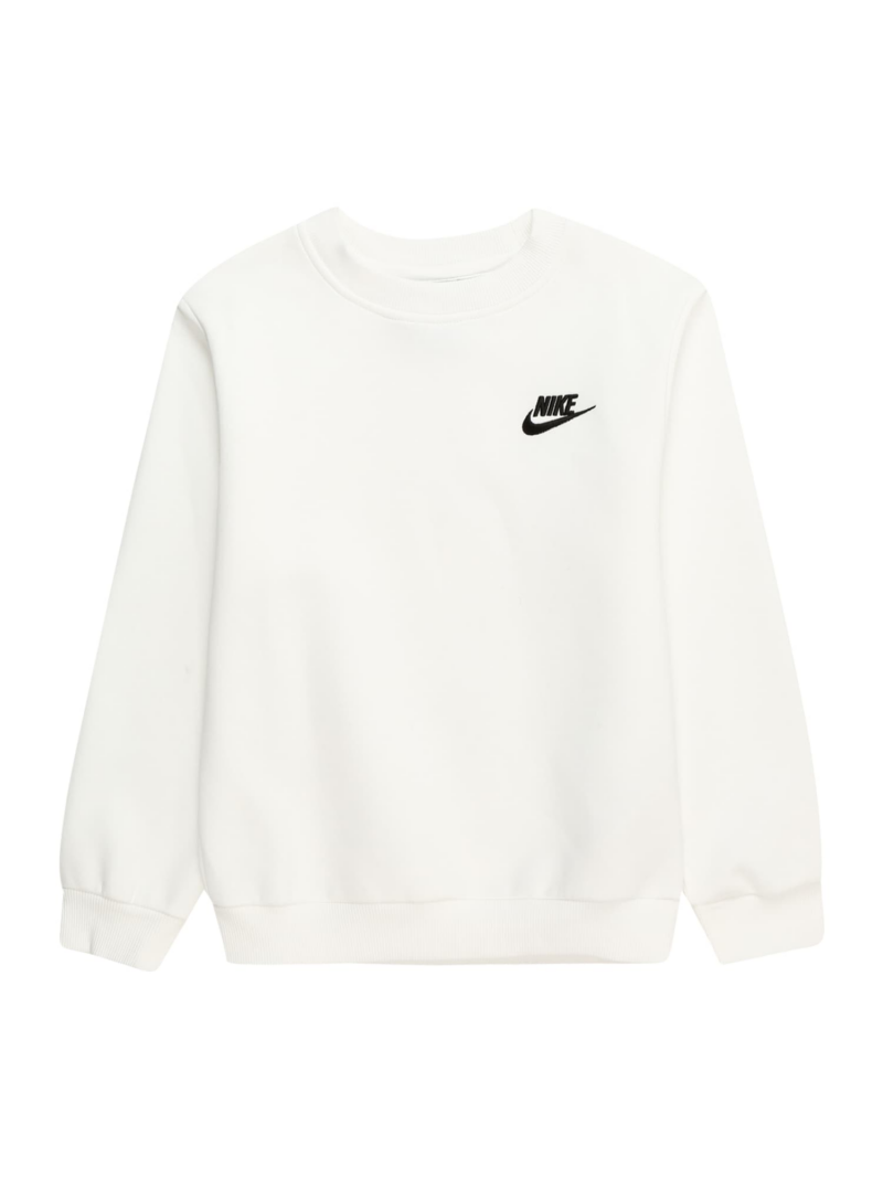 Nike Sportswear Bluză de molton 'CLUB FLEECE'  negru / alb