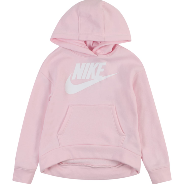 Nike Sportswear Bluză de molton 'CLUB FLEECE'  roz pastel / alb