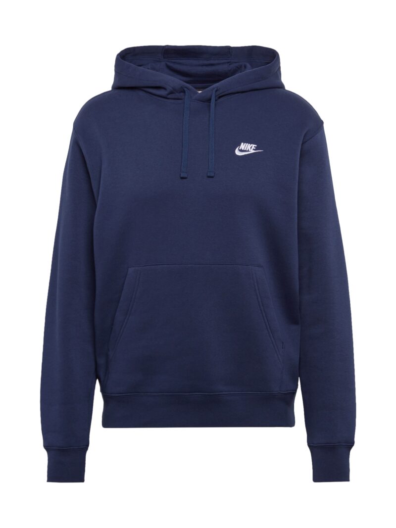 Nike Sportswear Bluză de molton 'Club Fleece'  albastru închis / alb