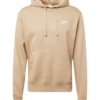 Nike Sportswear Bluză de molton 'Club Fleece'  kaki / alb