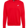 Nike Sportswear Bluză de molton 'Club Fleece'  roșu / alb