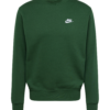 Nike Sportswear Bluză de molton 'Club Fleece'  verde / alb