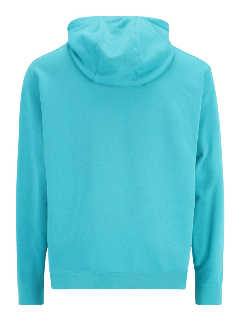 Nike Sportswear Bluză de molton 'Club'  albastru aqua / alb