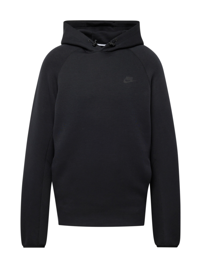 Nike Sportswear Bluză de molton 'Tech Fleece'  gri închis / negru