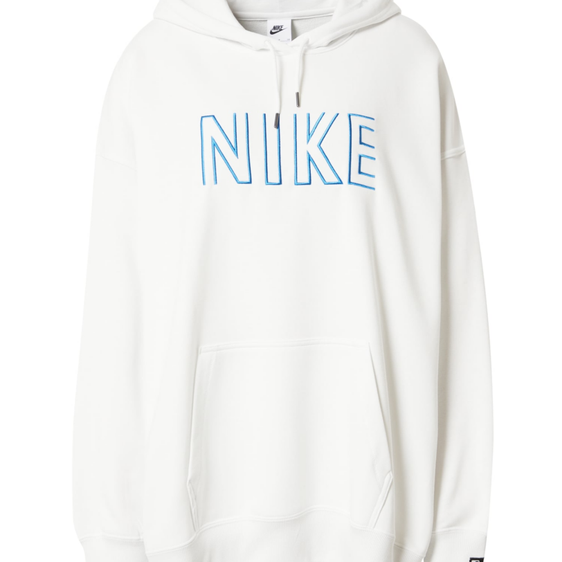 Nike Sportswear Bluză de molton  albastru / alb