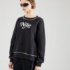 Nike Sportswear Bluză de molton  negru / alb