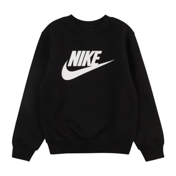 Nike Sportswear Bluză de molton  negru / alb