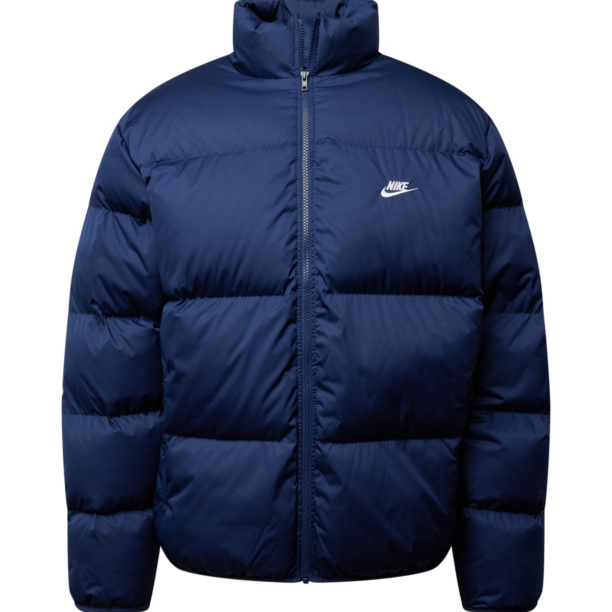 Nike Sportswear Geacă de iarnă 'Club'  bleumarin / alb