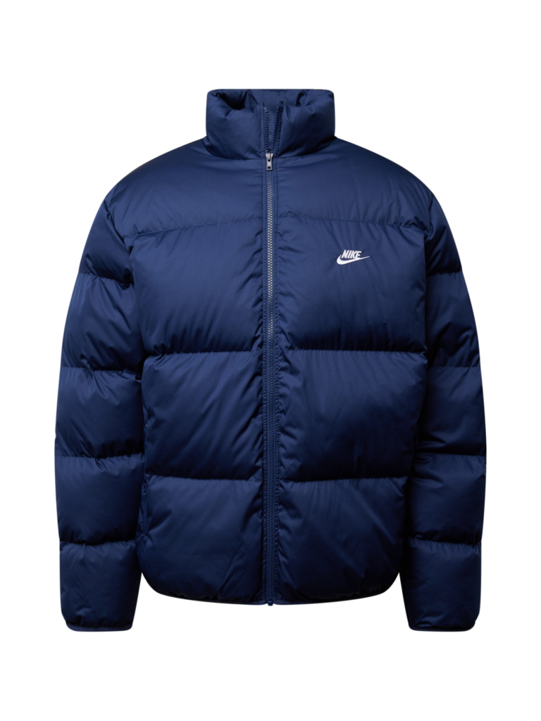 Nike Sportswear Geacă de iarnă 'Club'  bleumarin / alb