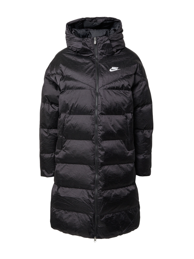 Nike Sportswear Geacă de iarnă  negru / alb