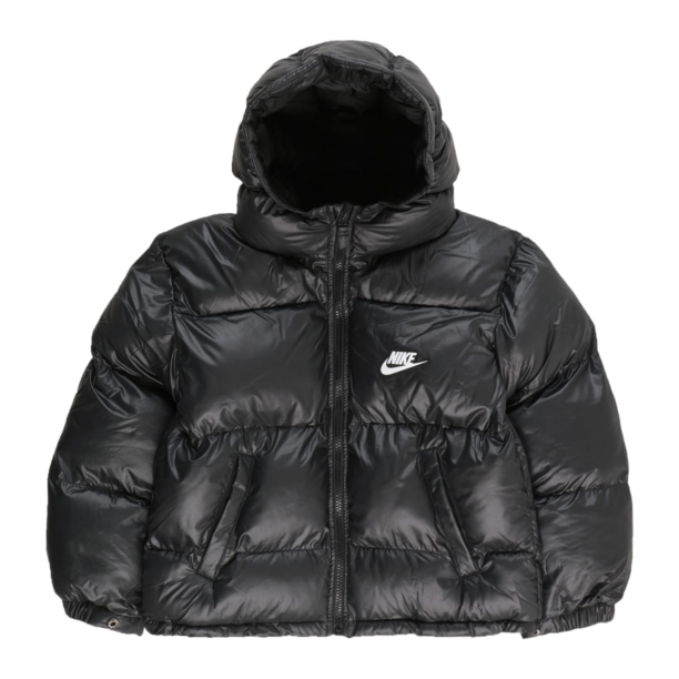 Nike Sportswear Geacă de iarnă  negru / alb