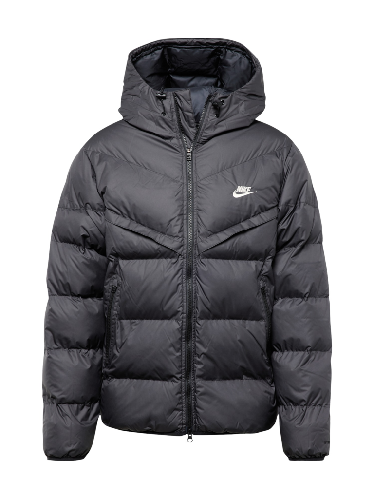 Nike Sportswear Geacă de iarnă  negru / alb