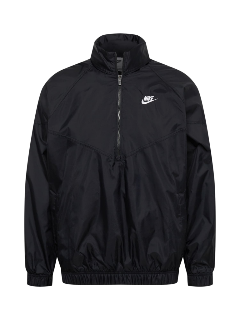 Nike Sportswear Geacă de primăvară-toamnă 'Windrunner'  negru / alb