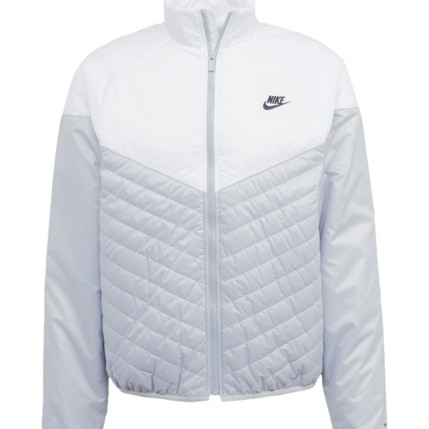 Nike Sportswear Geacă de primăvară-toamnă  gri deschis / negru / alb