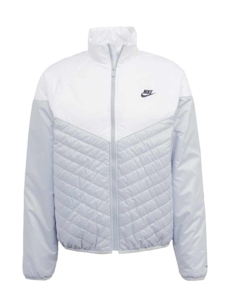 Nike Sportswear Geacă de primăvară-toamnă  gri deschis / negru / alb