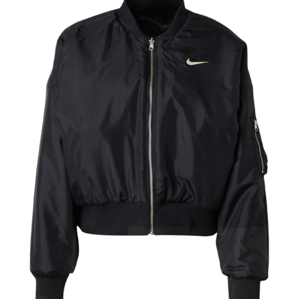 Nike Sportswear Geacă de primăvară-toamnă  negru / alb