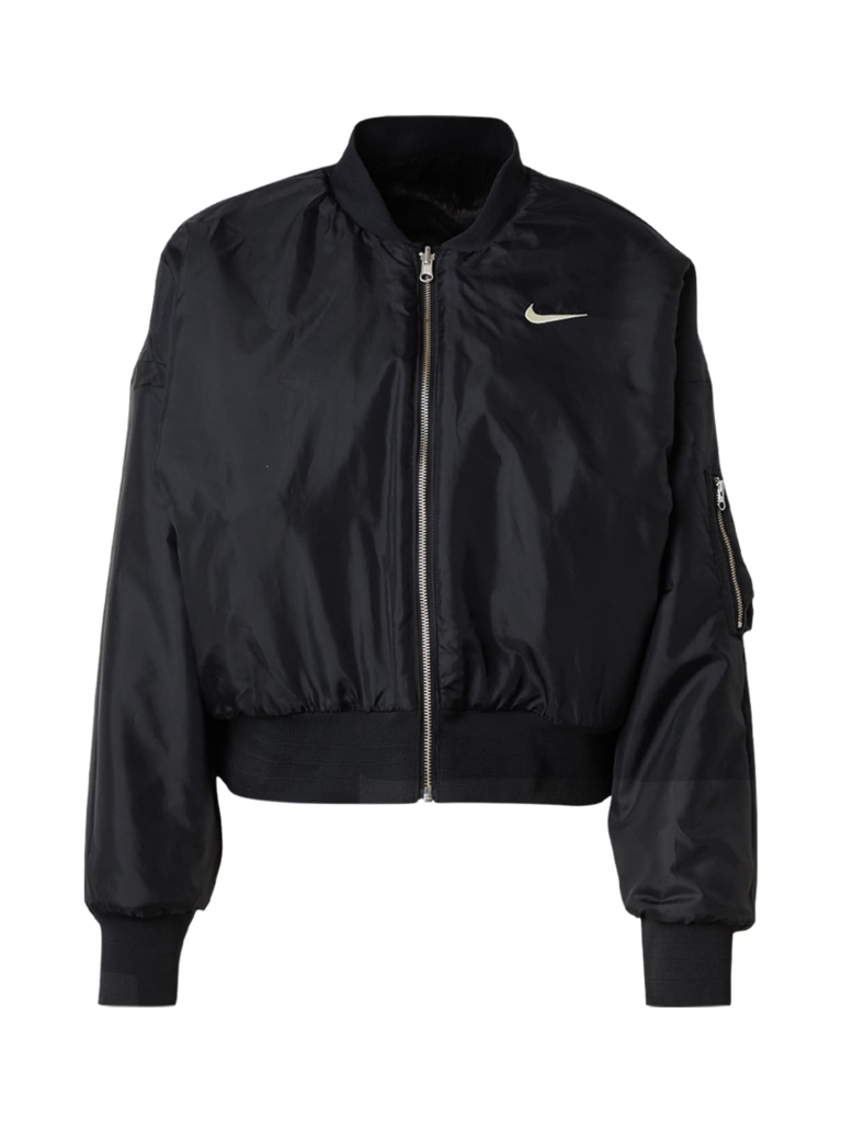 Nike Sportswear Geacă de primăvară-toamnă  negru / alb