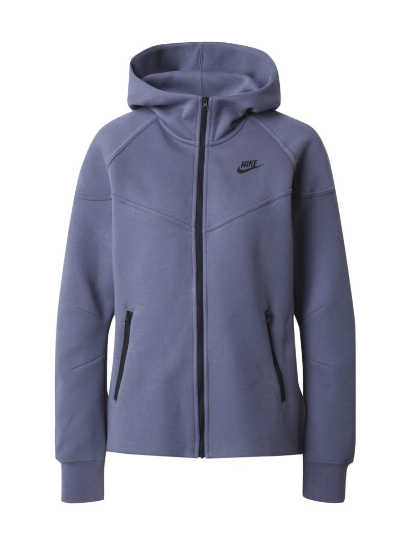 Nike Sportswear Geacă sport 'TECH FLEECE'  albastru violet / negru