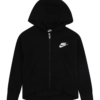 Nike Sportswear Hanorac 'Club Fleece'  negru / alb