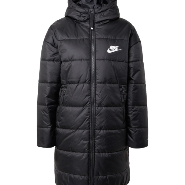 Nike Sportswear Palton de iarnă  negru / alb