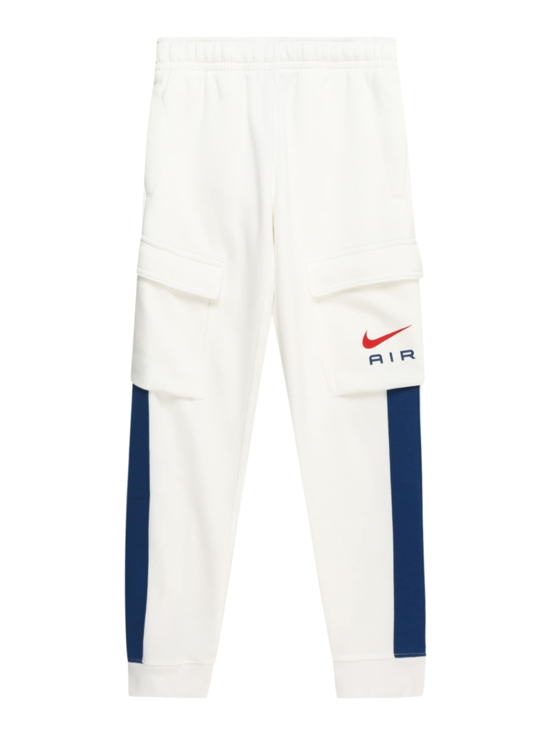 Nike Sportswear Pantaloni 'AIR'  bleumarin / roșu / alb