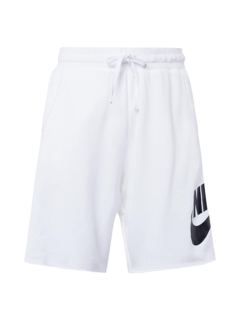 Nike Sportswear Pantaloni 'Club Alumini'  negru / alb murdar