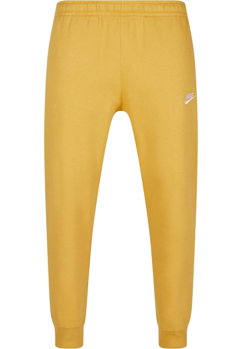 Nike Sportswear Pantaloni 'Club Fleece'  galben auriu / alb